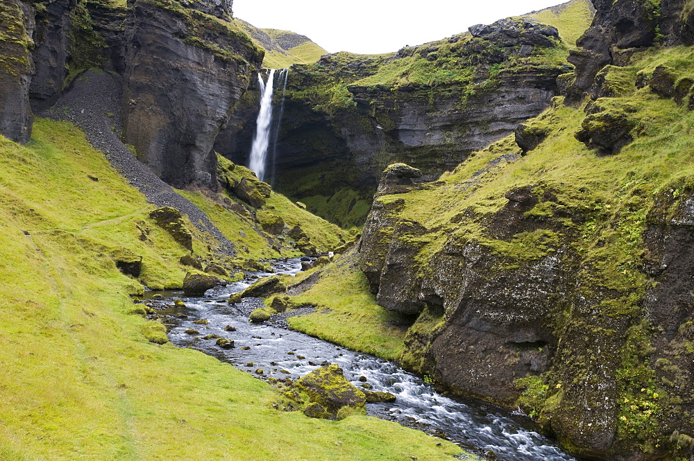 Waterfall near Skogar, Iceland, Scandinavia, Europe