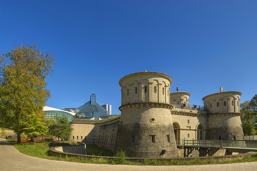 Fort Thuengen in the sunlight, Luxemburg, Luxembourg, Europe