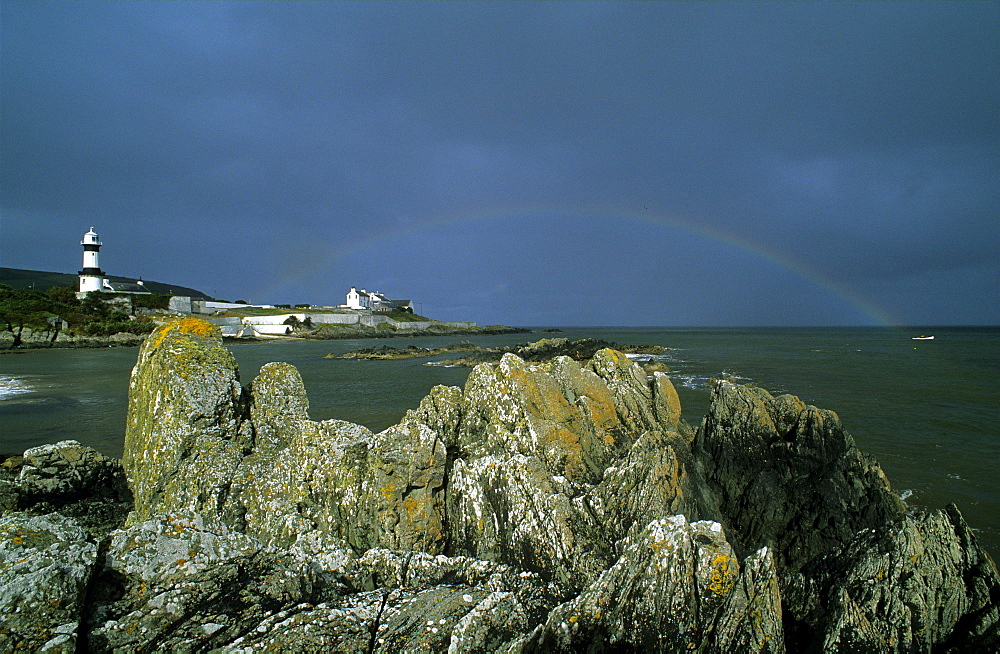 Lighthouse at Dunagree Point, Inishowen peninsula, County Donegal, Ireland, Europe