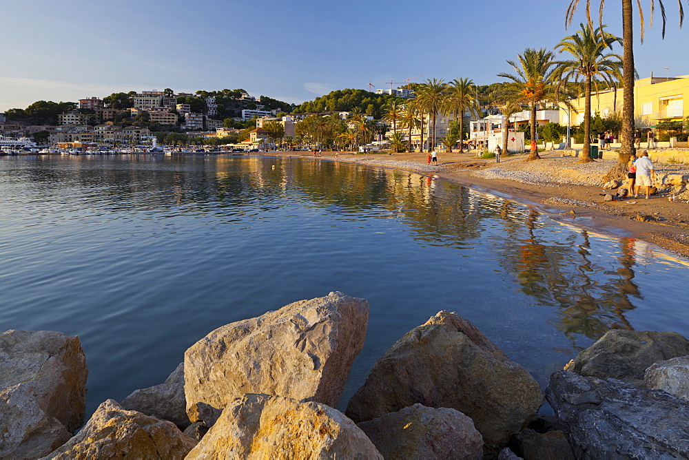 Platja des Traves, Port de Soller, Soller, Majorca, Spain