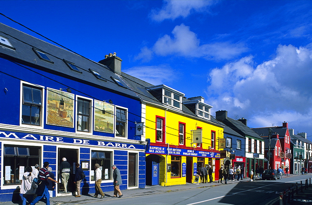 Colourful painted houses in Dingle, County Kerry, Ireland, Europe