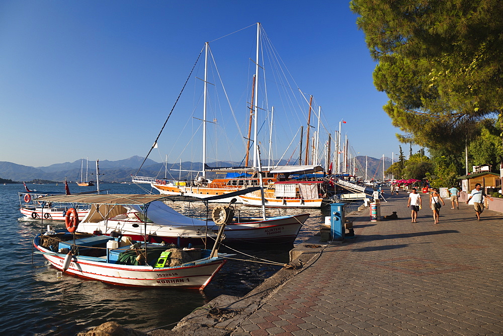 Fethiye marina, lycian coast, Mediterranean Sea, Turkey
