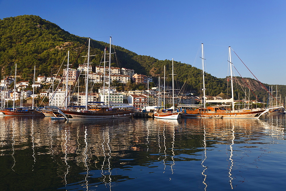 Fethiye harbour, lycian coast, Mediterranean Sea, Turkey