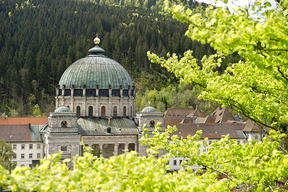 View of the dome of St. Blasien, Black Forest, Baden-Wuerttemberg, Germany, Europe