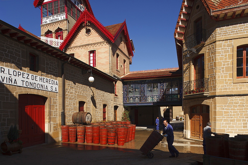 Bodega R. Lopez de Heredia, Vina Tondonia, winery, Camino Vasco del interior, Way of Saint James, Camino de Santiago, pilgrims way, La Rioja, Northern Spain, Spain, Europe