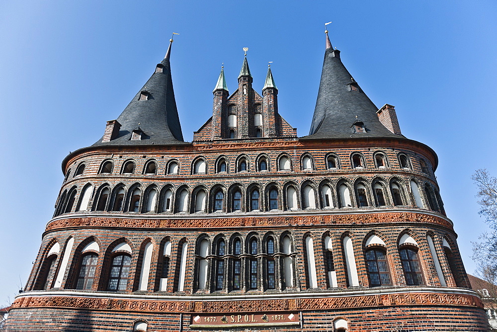 The Holsten Gate, Unesco World Cultural Heritage, Lubeck, Schleswig Holstein, Germany