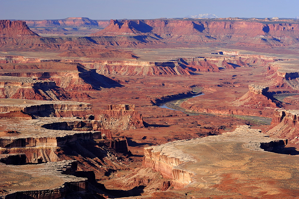 Green River Overlook with view to Green River, Island in the Sky, Canyonlands National Park, Moab, Utah, Southwest, USA, America