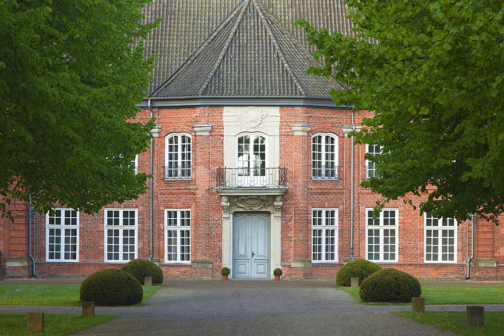 Princes house at the castle, Ploen, nature park Holsteinische Schweiz, Baltic Sea, Schleswig-Holstein, Germany, Europe