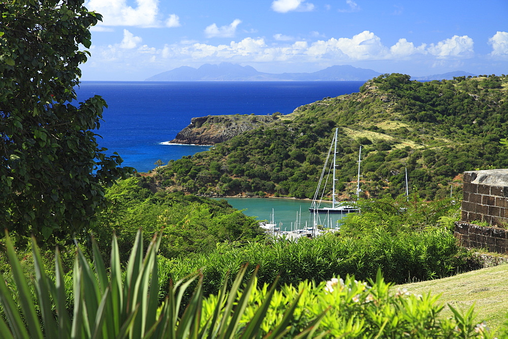 Sailing boats at the English Harbour, Antigua, West Indies, Caribbean, Central America, America