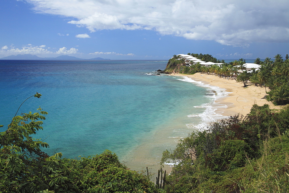 Sandy beach in the Carlisle Bay, Antigua, West Indies, Caribbean, Central America, America