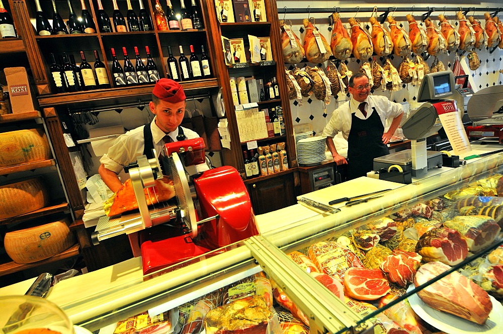 Salumeria Rosi in Strada Farini, Parma, Emilia-Romagna, Italy