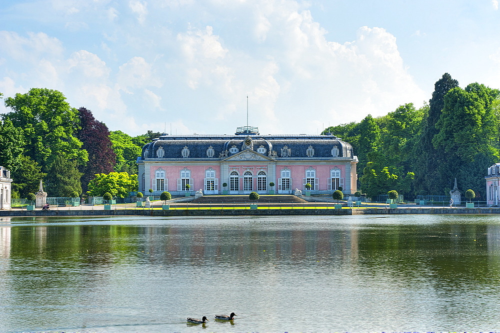 View of Benrath Castle, Dusseldorf, Northrhine-Westfalia, Germany, Europe