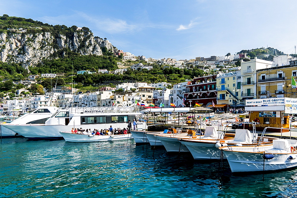 Harbour of Marina Grande, Capri, Campania, Italy