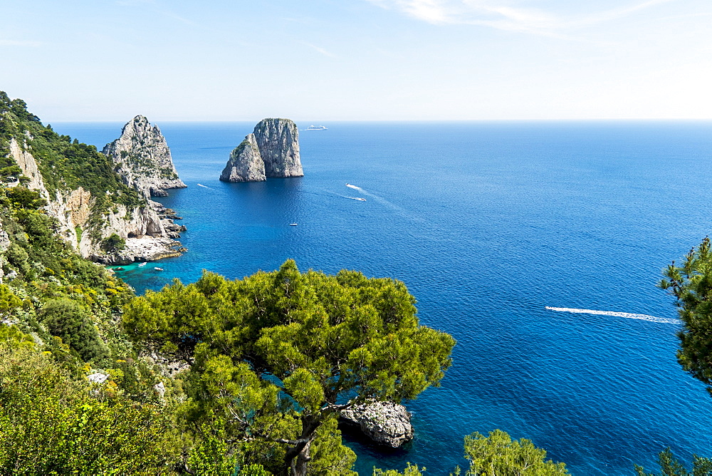 Faraglioni Rocks, Capri, Campania, Italy