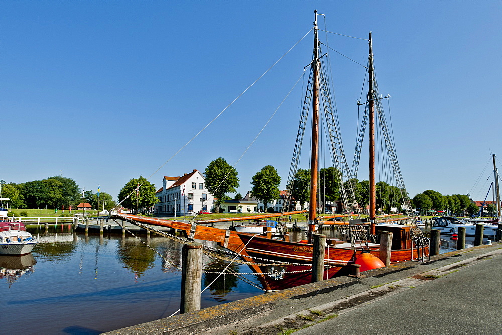 Old harbour of Toenning, Nordsee, Schleswig-Holstein, Germany