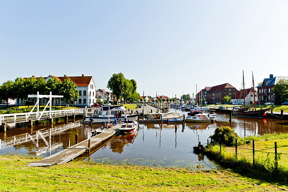 Old harbour of Toenning, Nordsee, Schleswig-Holstein, Germany