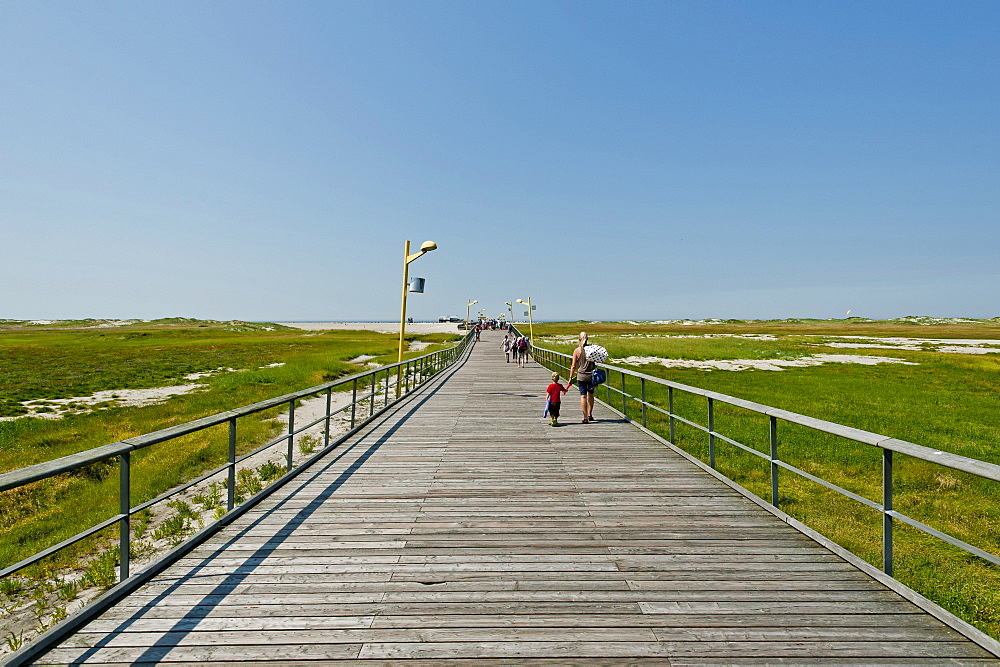 Beach pier of St Peter-Ording, Northern Frisia, Schleswig-Holstein, Germany