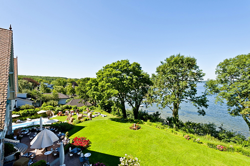 Hotel Alter Meierhof, Gluecksburg, Flensburg Fjord, Baltic Sea, Schleswig-Holstein, Germany