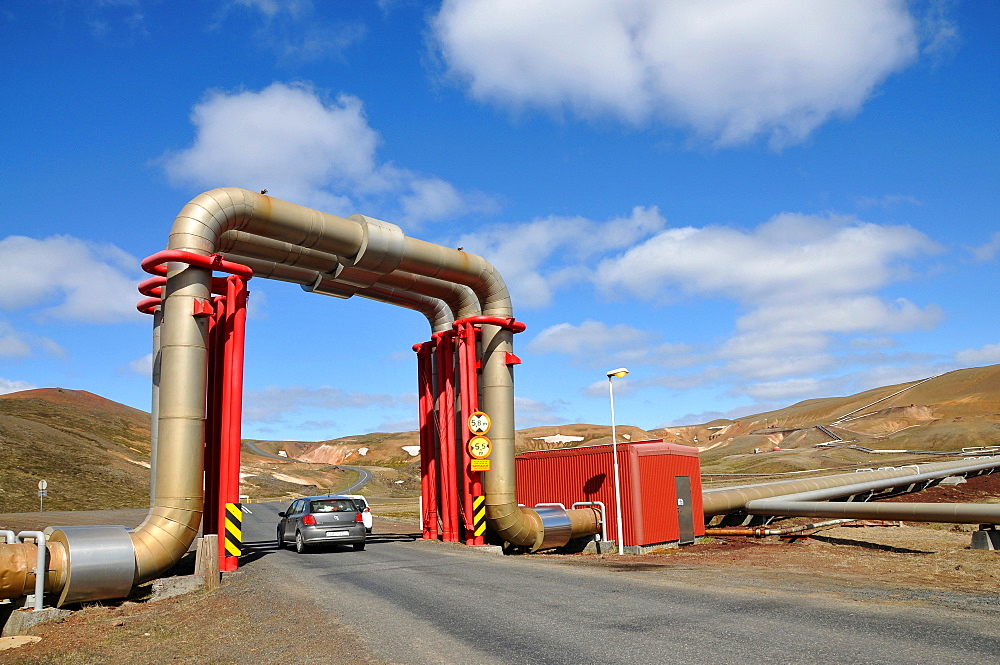 Geothermal power station at lake Myvatn, North Iceland, Europe