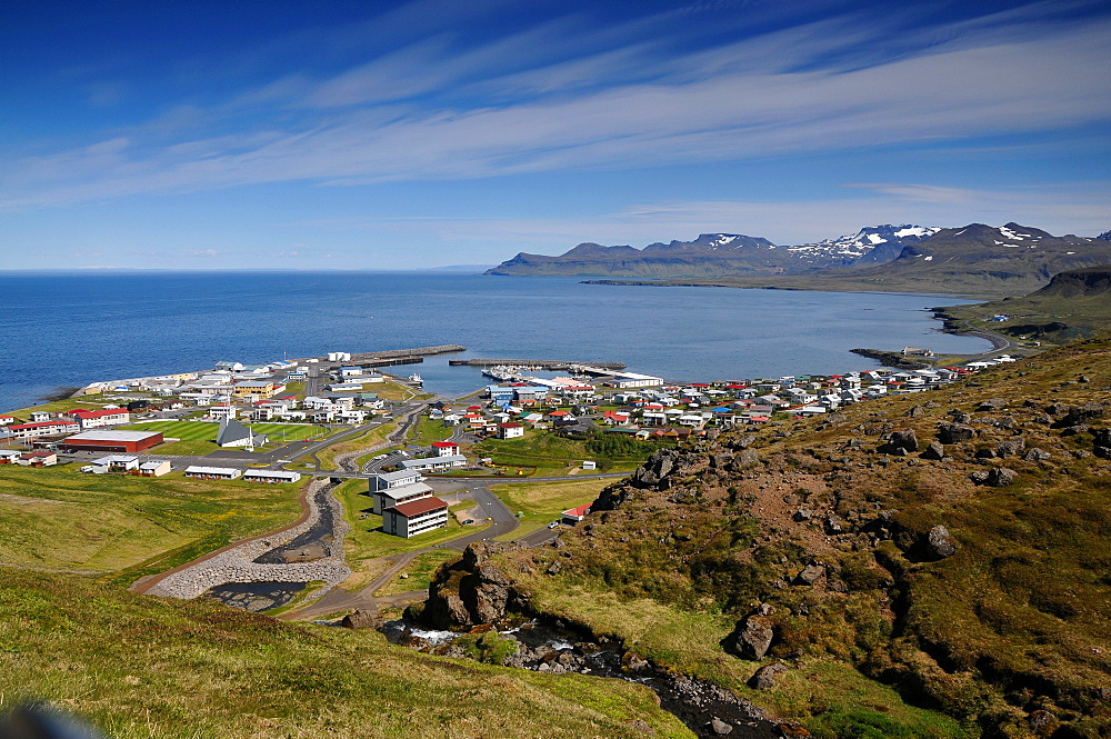 The coastal town Olafsvik on the Snaefellsnes peninsula, North coast, West Iceland, Europe