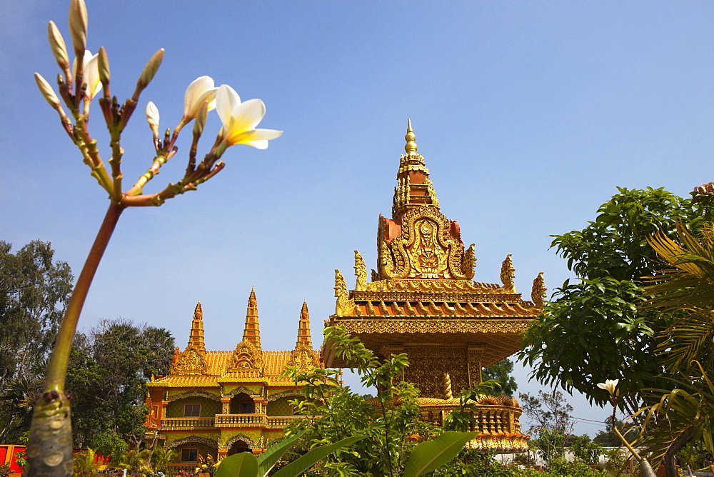 Buddhistic temple in the Kampot province, Cambodia, Asia