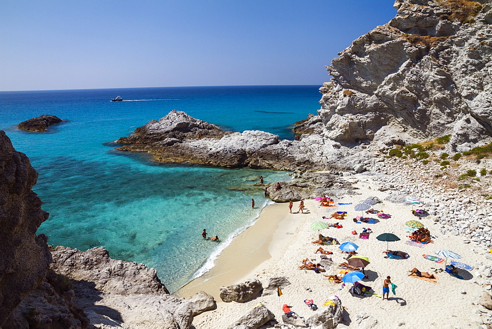 Capo Vaticano south of Tropea, Tyrrhenian Sea, Calabria, Mediterranean, Southern Italy, Europe