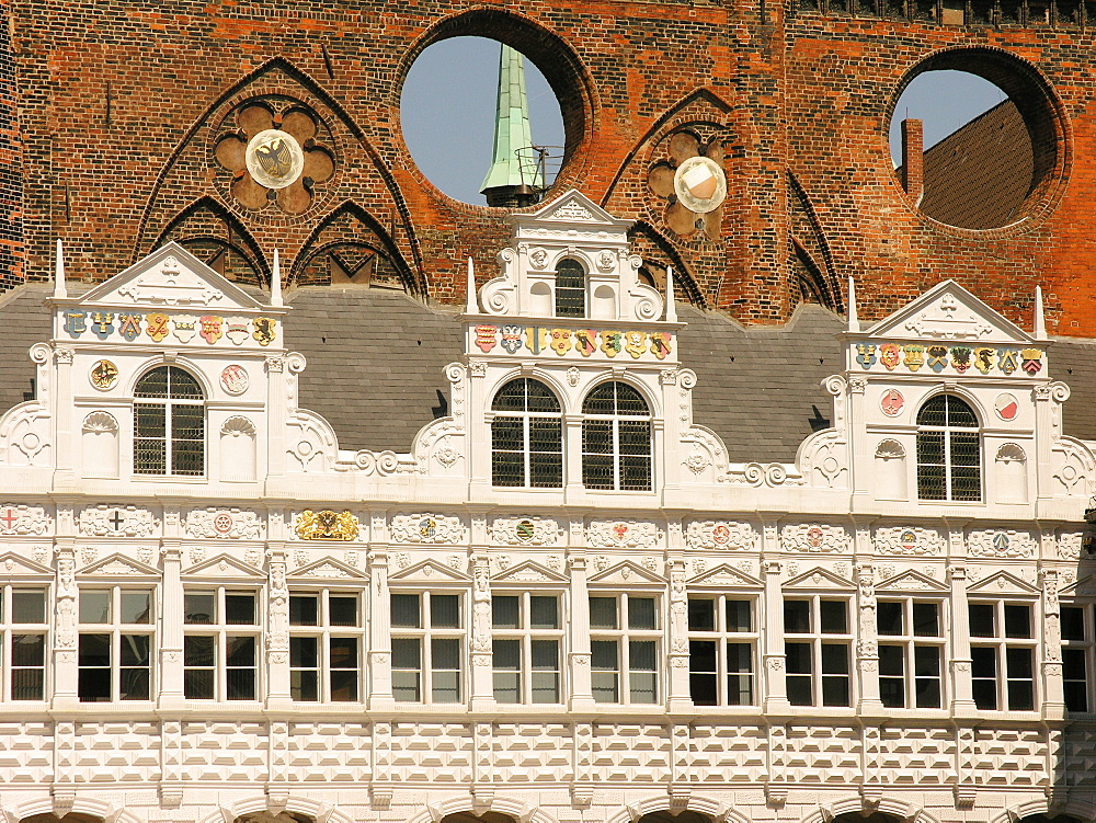 Town Hall, Hanseatic City of Luebeck, Schleswig Holstein, Deutschland