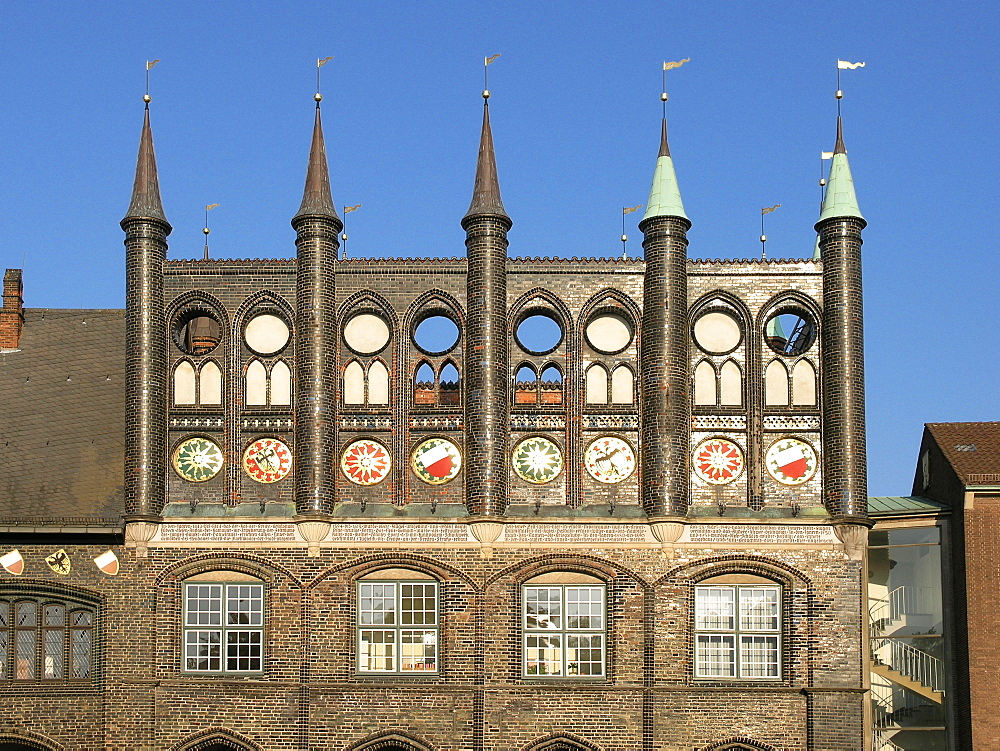 Town Hall, Hanseatic City of Luebeck, Schleswig Holstein, Deutschland