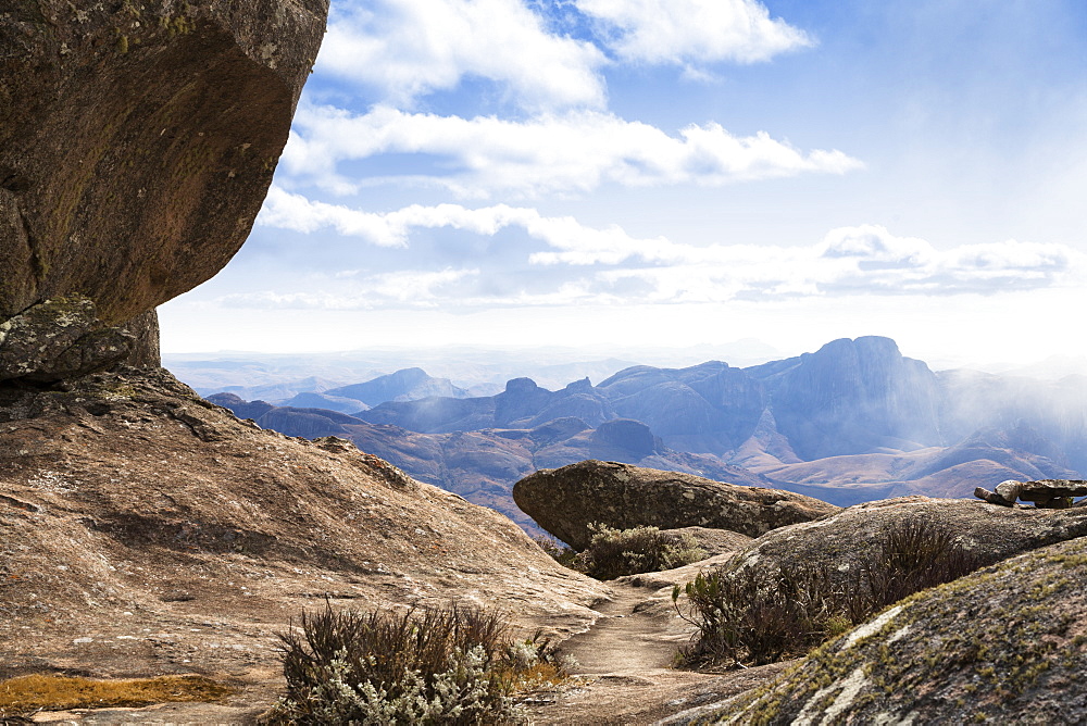 Rock formations in Andringitra Mountain Range, Andringitra National Park, South Madagascar, Africa