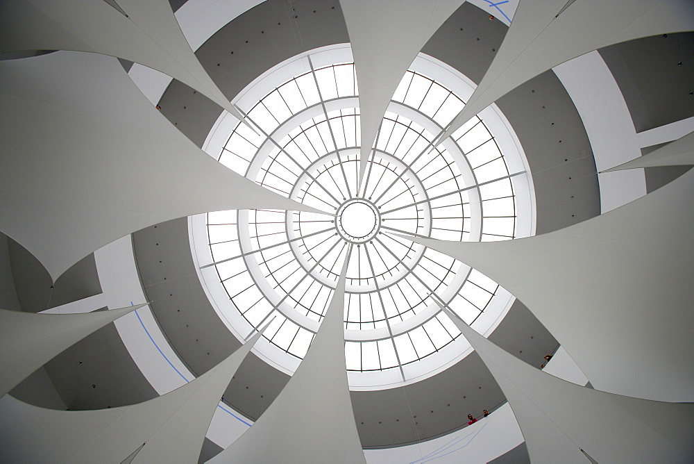 Light dome over the entrance aera of the Pinakothek der Moderne, Munich, Bavaria, Germany