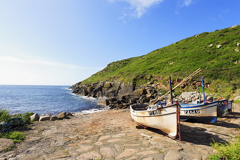 Scenery at Penberth Cove, St Levan, Cornwall, England, United Kingdom