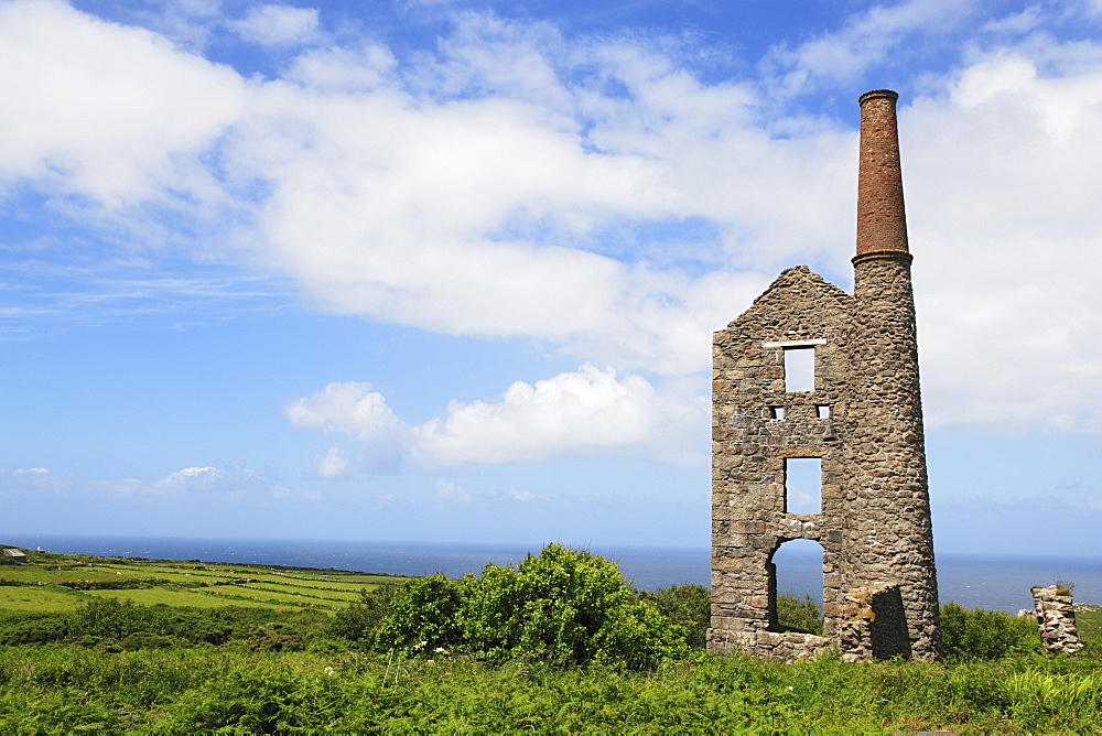 Derelicted Tin Mine, Cornwall, England, United Kingdom