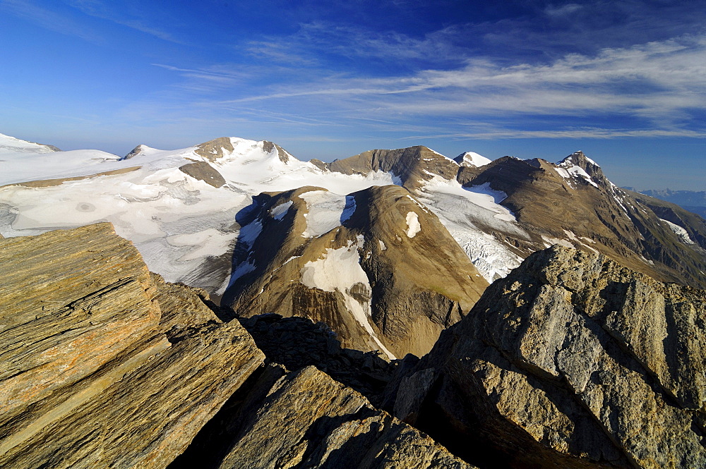 Fuscherkarkopf glacier, near Heiligenblut, Glockner Mountain Range, Hohe Tauern National Park, Carinthia, Austria