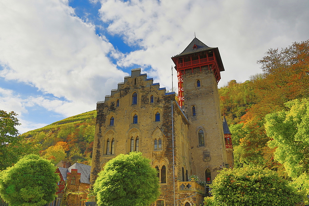 Schloss Liebig Castle, Kobern-Gondorf, Mosel, Rhineland-Palatinate, Germany, Europe