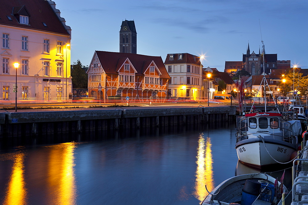 Old harbour, St. Marien, Wismar, Mecklenburg-Vorpommern, Germany