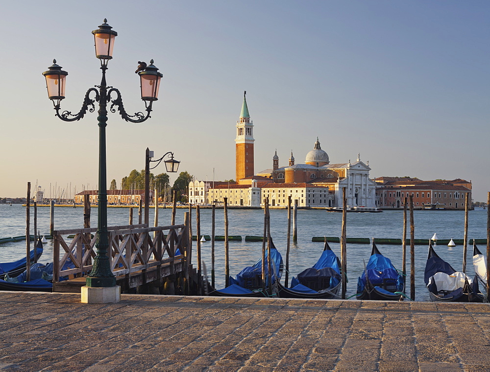 San Giorgio Maggiore of Riva degli Schiavoni, Gondolas, San Marco, Venice, Italy