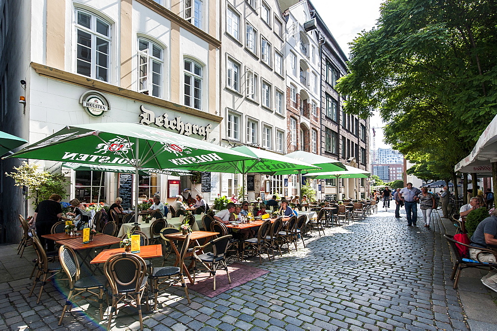 Traditional restaurant Der Deichgraf, Deichstrasse, Hamburg, Germany