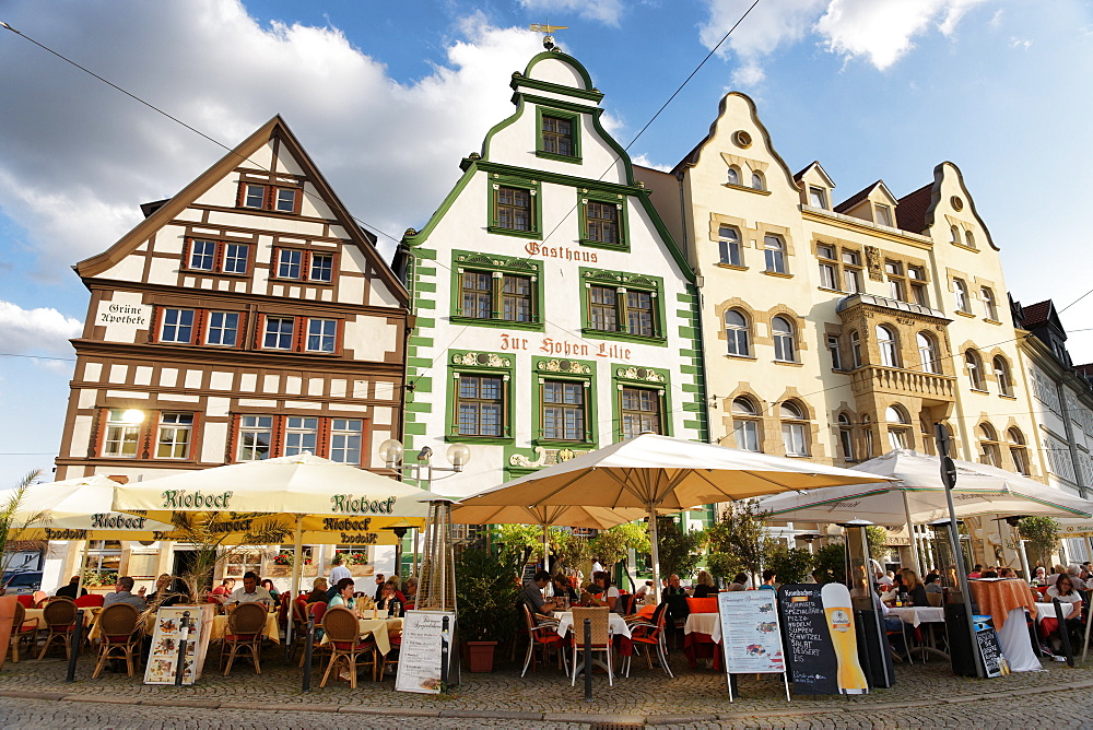 Cathedral Square, Domplatz, Erfurt, Thuringia, Germany