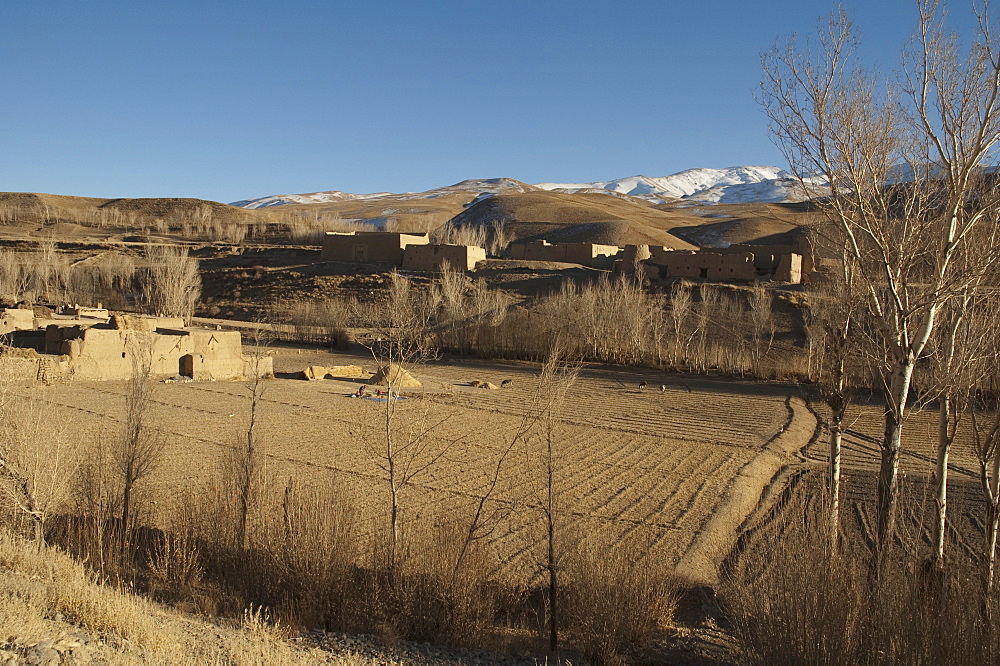 Tilled fields near Shibar, Bamian Province, Afghanistan