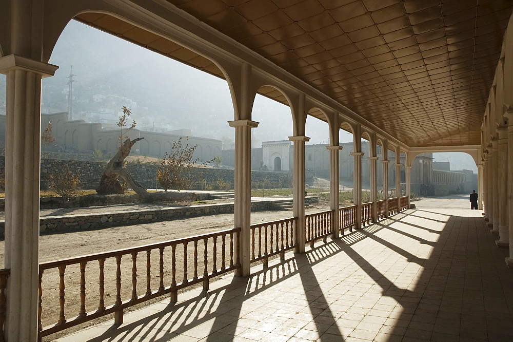 Pavilion portico at the Bagh-i-Babur Shah (Babur's Garden) - Kabul,, Afghanistan