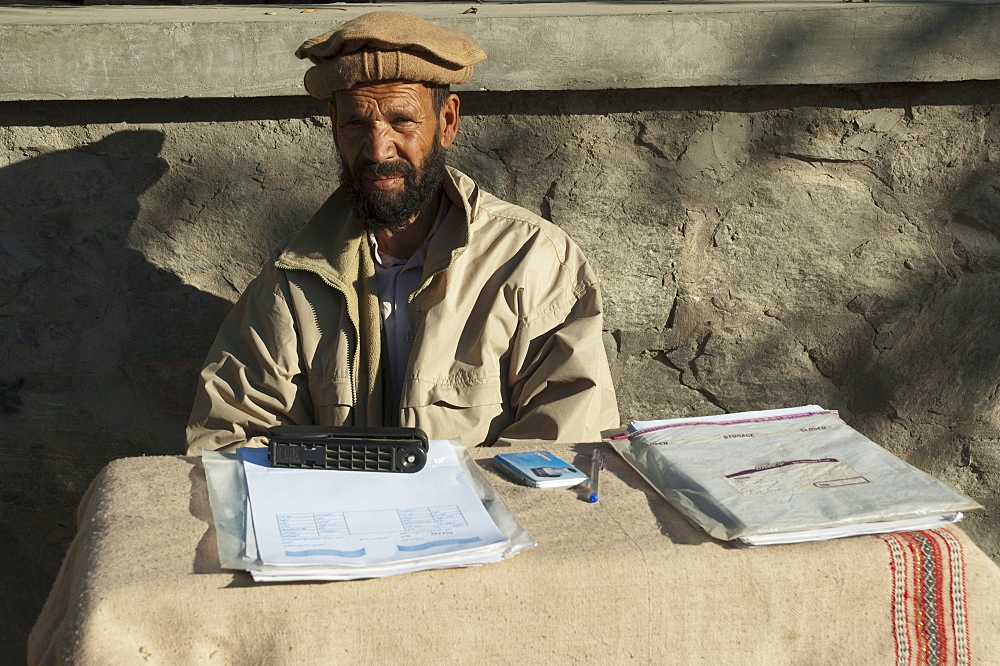 Afghan notary public in Charikar, Parwan Province, Afghanistan