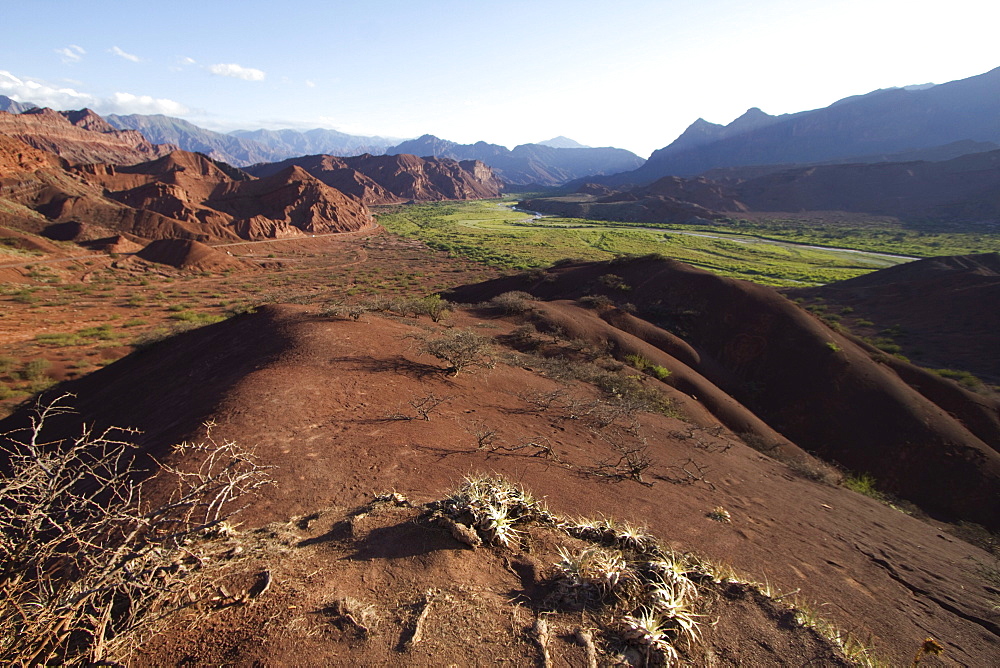 Panoramic view of Quebrada de las Conchas from Tres Cruces, Valles Calchaquies, Salta, Argentina