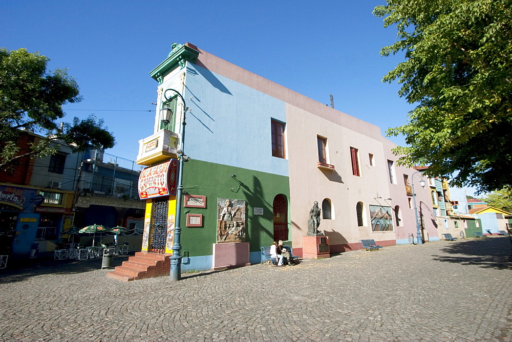 Calle Caminito Street-Museum, Barrio La Boca, Buenos Aires, Capital Federal, Argentina