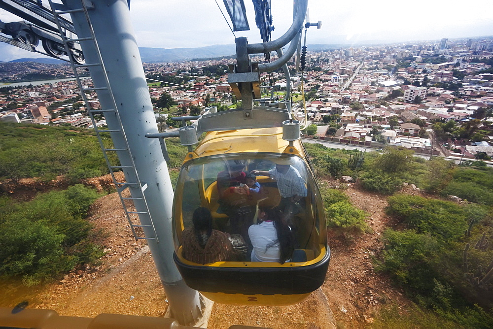 Funicular to the Cristo de la Concordia, Cochabamba, Bolivia