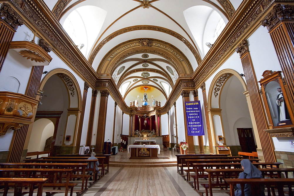 Central nave of the Templo del Hospicio, Cochabamba, Bolivia