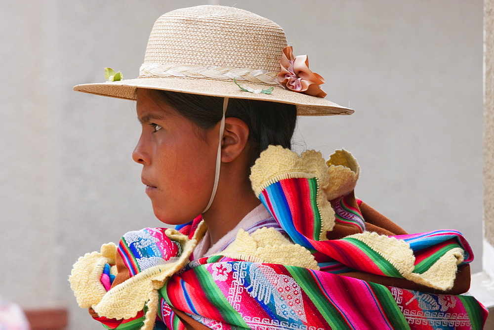 Aguayos (Andean cloth), Tarabuco, Chuquisaca Department, Bolivia