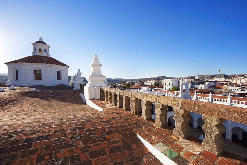 Cupola atop the roof of the San Felipe Neri Church and Convent, Chuquisaca Department, Bolivia