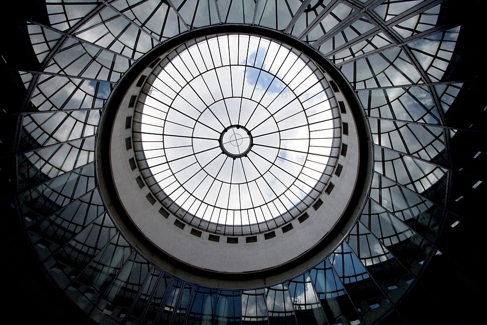 Glass ceiling of the Schirn Art Hall, Frankfurt am Main, Germany