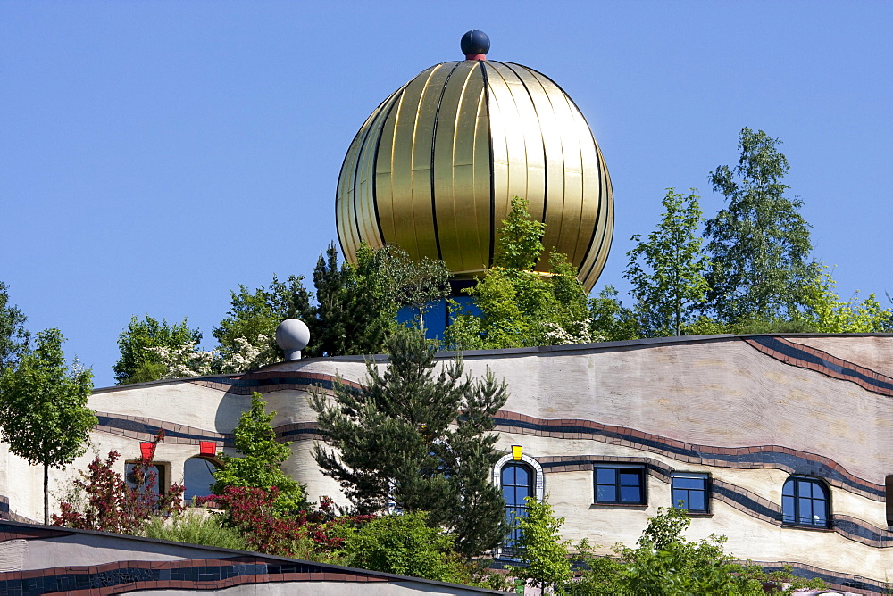 Waldspirale, a residential building complex designed by Friedensreich Hundertwasser, Darmstadt, Germany