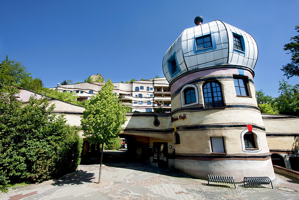 Waldspirale, a residential building complex designed by Friedensreich Hundertwasser, Darmstadt, Germany